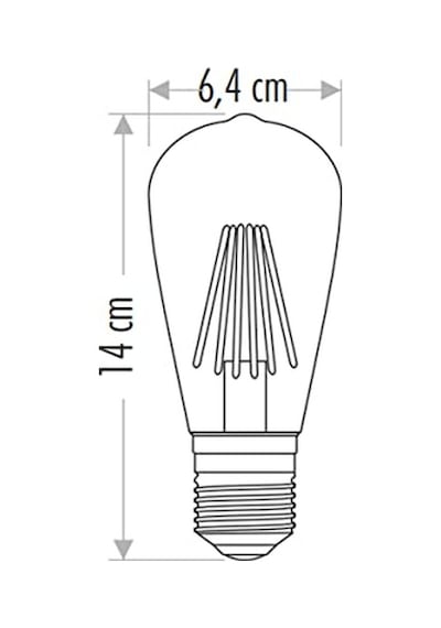 8w Rustik Led Ampul St64 E27 Amber Enerji Sınıfı A