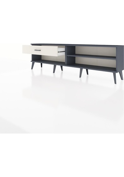 Arges Tv Ünitesi Tek Raflı Tek Çekmeceli 176x30x51 Antrasit-antrasit/aytaşı Antrasıt/aytası Arges Tv Ünitesi Tek Raflı Tek Çekmeceli 176x30x51 Antrasit-antrasit/aytaşı Antrasıt/aytası