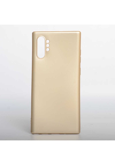 Samsun G Galaxy Note 10 Plus Kılıf Zore Premier Silikon Kapak - Gold