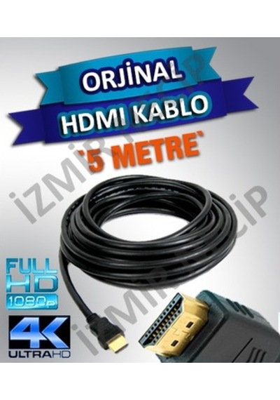 5 Metre Pc Uydu Led Lcd Tv Mönitör Aktarim Kablosu