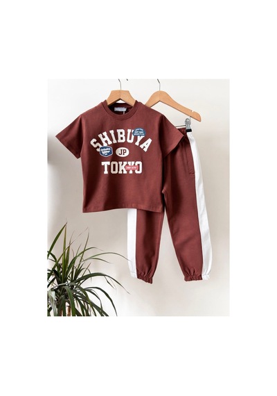 Tokyo Kahve Uzun Set Kahverengi