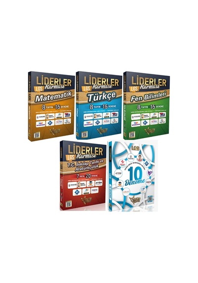2026 Model Lgs Tüm Dersler 10 Deneme Ve Branş Denemeleri Seti 5 Kitap 78 Deneme