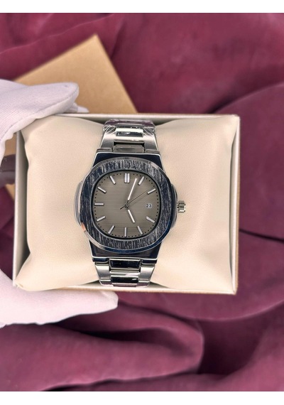 Patek Philippe Süt Kahvesi Kadran Erkek Kol Saati Gümüş