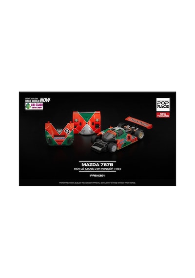 Pop Race 1/64 - Mazda 787b 1991 Le Mans 24h Wınner Çok Renkli