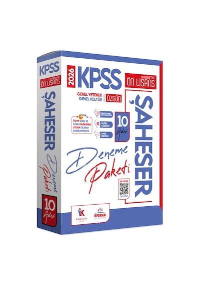 2026 KPSS Önlisans-Ortaöğretim GYGK ŞAHESER Türkiye Geneli Kurumsal 10’lu Dijital Çözümlü Deneme