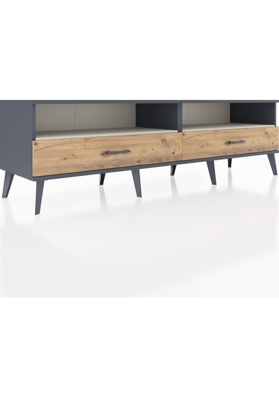 Hyperion Tv Ünitesi 2 Raflı 2 Çekmeceli 176x44x51 Antrasit-aytaşı/çam Aytası/atlas Çam Hyperion Tv Ünitesi 2 Raflı 2 Çekmeceli 176x44x51 Antrasit-aytaşı/çam Aytası/atlas Çam