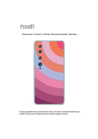Huawei Y6 Pro 2019 Kamera Korumalı Kapak Renk Cümbüşü Tasarımlı Şeffaf Kılıf