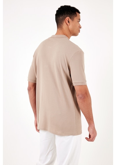 Buratti Pamuklu Regular Fit Düğmeli Erkek Polo Yaka T Shirt 5902281 Vizon Buratti Pamuklu Regular Fit Düğmeli Erkek Polo Yaka T Shirt 5902281 Vizon