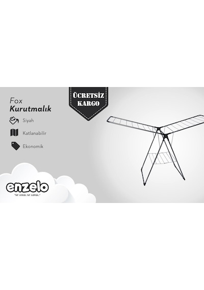 Enzelo Fox Çamaşır Kurutma Askısı