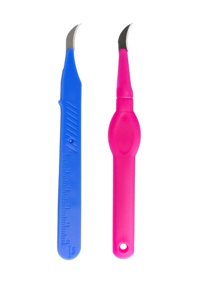2'li Overlok Dikiş Sökücü Ve İlik Açıcı Set Plastik Saplı, Koruyucu Kılıflı