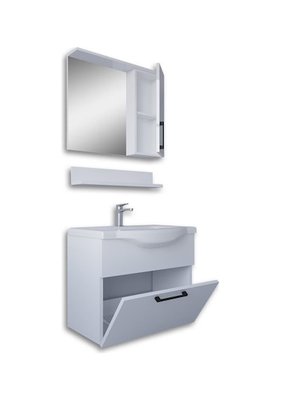 Teta Home Eko 65 Cm Mdf Banyo Dolabı Seti Beyaz
