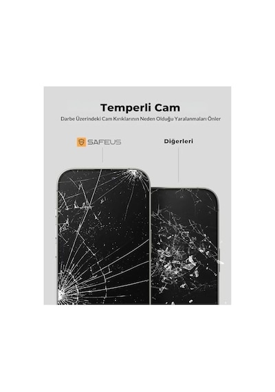 Tam Kaplayan Parmak İzi Bırakmayan Safir Ekran Koruyucu Cam, İphone 17 Pro Max İle Uyumlu