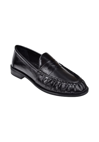 Pullman Hakiki Deri Loafer Kadın Ayakkabı Plm-2634 Siyah