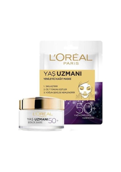 L'Oreal Paris Paris Yaş Uzmanı Yenileyici Kağıt Maske 50+ L'Oreal Paris Paris Yaş Uzmanı Yenileyici Kağıt Maske 50+