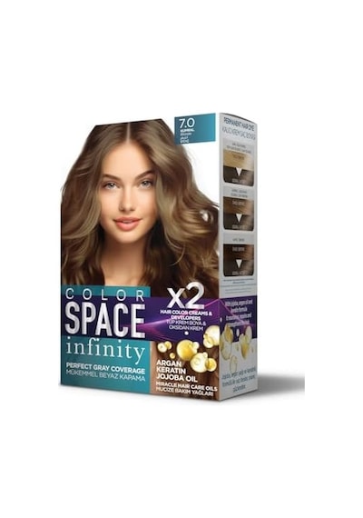 Space Infınıty Set Saç Boyası 7.0 Kumral