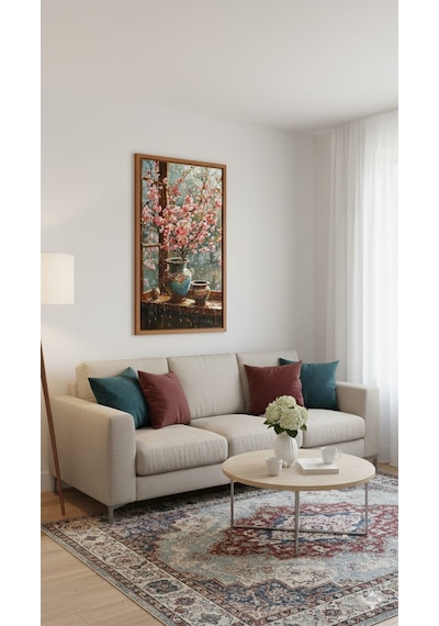 Yağmurlu Baharrulo Tuval Üzeri Canvas Baskı Premium Çözünürlük, Çerçevesi