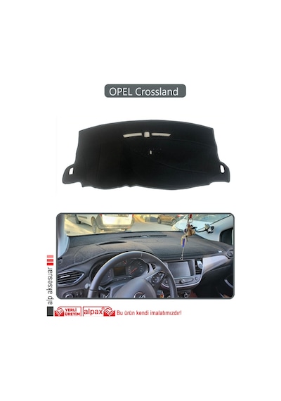 Opel Crossland Torpido Koruma Halısı Gri Kenar