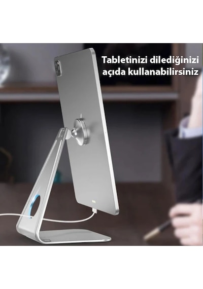 Ally Metal Masa Üstü Standlı Mıknatıslı Tablet Telefon Tutucu- 5775