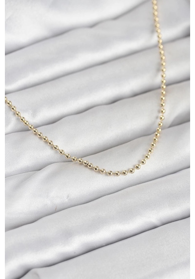 Cm 14k Gold Renk Top Zincirli Model 60 Cm Kadın Kolye Renkli 55277974