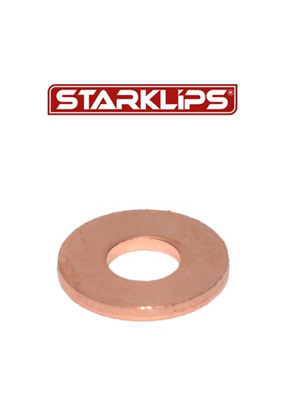 Celik Pul M6x21x1,5mm Bakir Kaplama 10 Adet