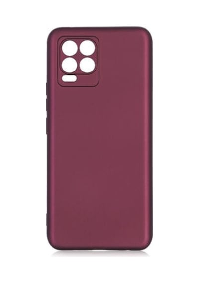 Realme 8 Pro Kılıf Esnek Yapılı İnce Slim Silikon Kapak Ryc/premier Bordo