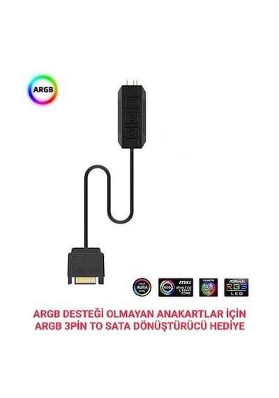 Gametech Hydra 240mm Beyaz Dereceli Argb Sıvı Soğutma Sistemi
