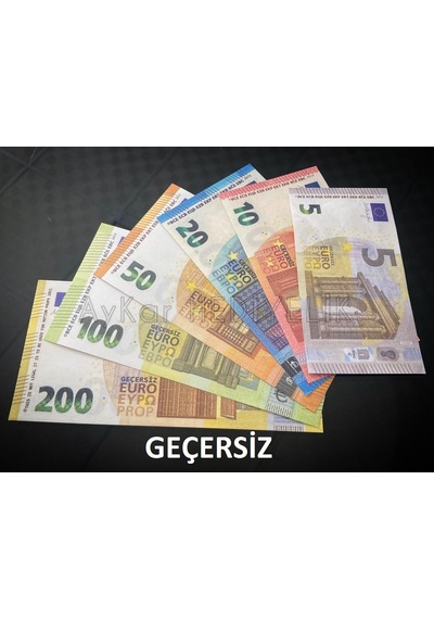 600 Adet Karışık Euro 5-10-20-50-100 ve 200 Euro Geçersiz Paralar