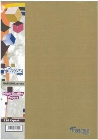 Özkan Defter A5 120 Yaprak  Spiralli Çizgisiz Açık Kahverengi