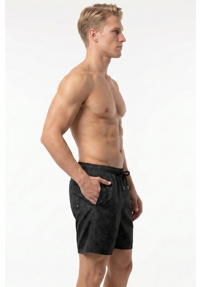 Miami Beach Uzun Boy Model Su İtici Özellikli Esnek Kumaş Dijital Baskılı Erkek Plaj Deniz Şort Mayo // 406 Füme Miami Beach Uzun Boy Model Su İtici Özellikli Esnek Kumaş Dijital Baskılı Erkek Plaj Deniz Şort Mayo // 406 Füme
