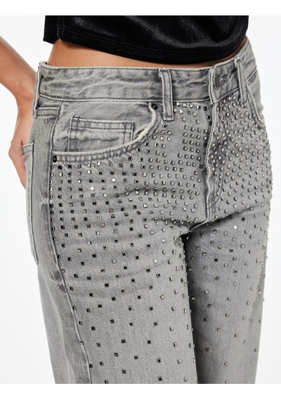 Koton Düz Paça Düğmeli Cepli Pamuklu Taşlı Jean Pantolon - Straight Fit Jean Antrasit 6wal40243md Antrasit Koton Düz Paça Düğmeli Cepli Pamuklu Taşlı Jean Pantolon - Straight Fit Jean Antrasit 6wal40243md Antrasit