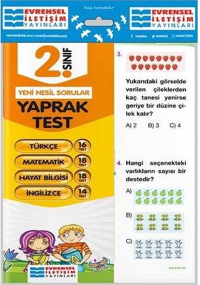 2.Sınıf Tüm Dersler Yaprak Test -  Evrensel İletişim Yayınları