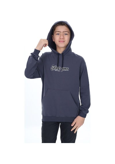 Toontoy Kids Toontoy Erkek Çocuk Oversize Kapüşonlu Hafif Düşük Omuz Baskılı Sweatshirt - 2 İplik Füme Toontoy Kids Toontoy Erkek Çocuk Oversize Kapüşonlu Hafif Düşük Omuz Baskılı Sweatshirt - 2 İplik Füme