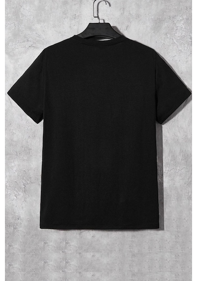 Unisex K.atatürk İmza Baskılı T-shirt Siyah