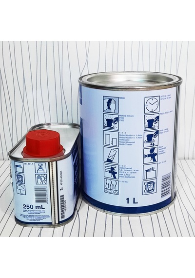 Akzo 4+1Akrilik Astar 1Litre+ Sertleştirici 250Ml
