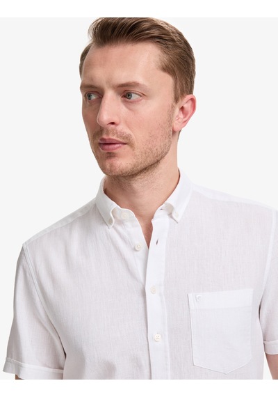 Pierre Cardin Erkek Beyaz Gömlek Kısa Kollu 50325340-vr013