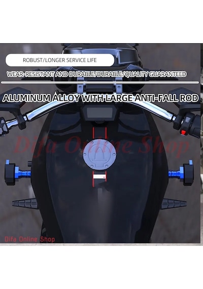 Merpa Motosiklet Motor/Şase Koruma Takozu Profesynl 144mm Kırmızı