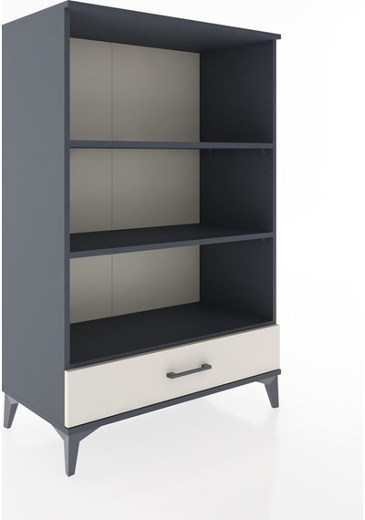 Hyperion Dolap 3 Raflı Tek Çekmeceli 88x44x134 Antrasit-aytaşı Antrasit