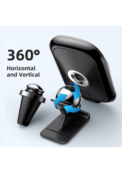 Ch-7071 İphone Uyumlu 12 Ve 13 Serisi 15w Hızlı Kablosuz Şarjlı Araç Telefon Tutucu Siyah 2 Mixed