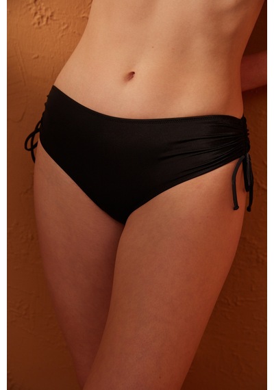 Penti Basic Yüksek Bel Bağlamalı Siyah Bikini Altı
