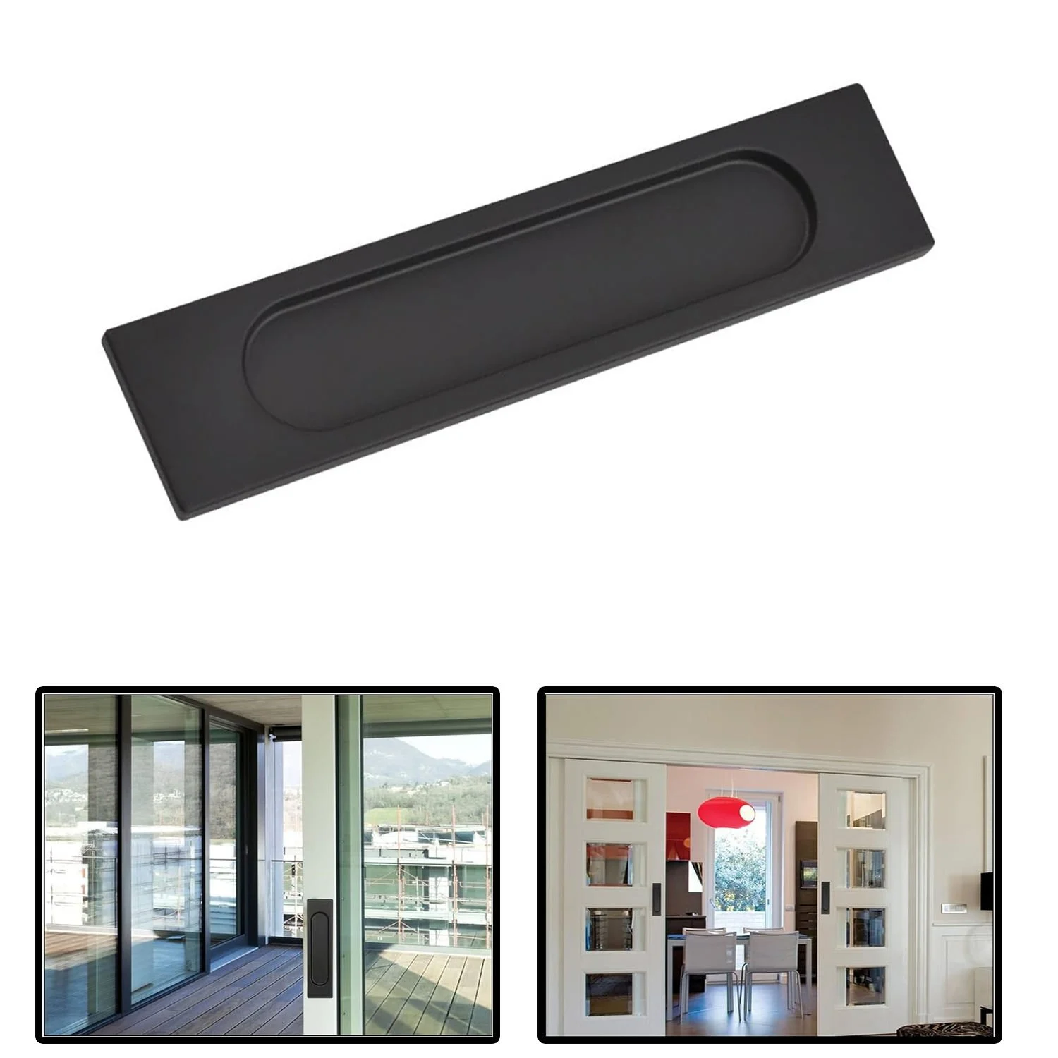 Microcase Metal Sürgülü Kapı Çekmece Pencere Sineklik Vb. İçin Yapışkanlı Kol Tutacağı -al4758