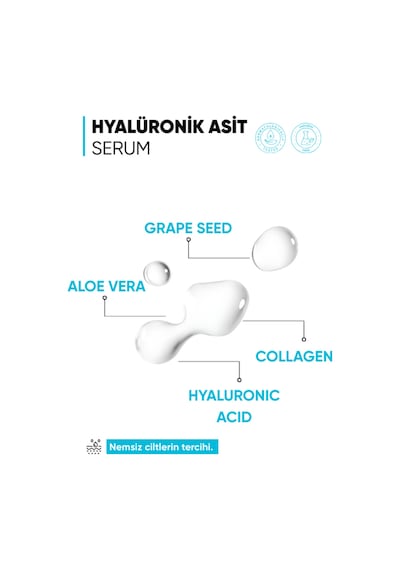 Mia Klinika Yaşlanma Karşıtı Ve Nemlendirici Hyalüronik Asit Ve Kolajen Serum 30 ML