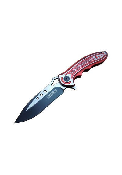 Lanmark Rd T60a Kamp Çakı 20 Cm - Kırmızı Sap, Otomatik, Kemerlikli