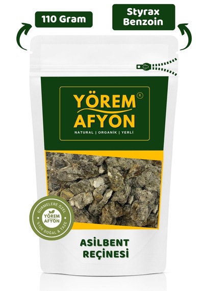 Yörem Afyon Yüksek Rakım 1500 M Hasadı Doğal Asilbent Reçinesi, Cavi Buhuru Styrax Benzoin 110gr.