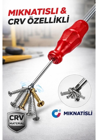 Bay-tec Mk4480 5x100 Mm Tekli Mıknatıslı Yıldız Tornavida - Manyetik Crv Yapılı Pratik El Aletleri