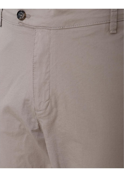 Uki Bej Slim Fit Chino Pantolon Bej