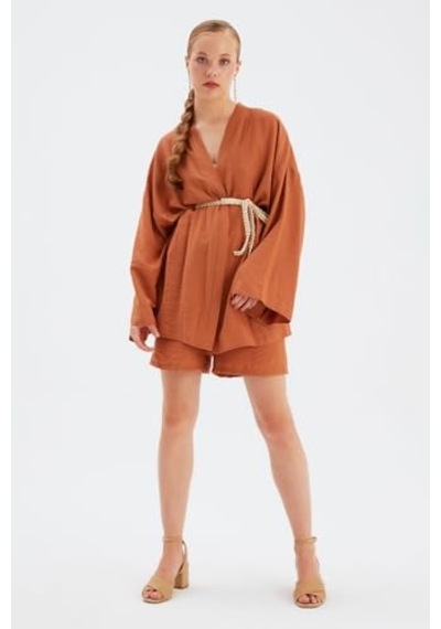 Kuşak Detaylı Salaş Kimono Stn139kce1059 Diğer