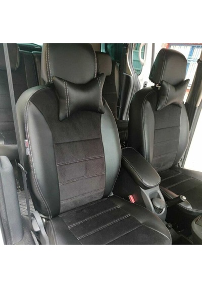 Renault Kangoo 2010 2020 Arası Arka Sırt Arka Oturma 2 1 Siyah Taytüyü Siyah Deri Karışımı