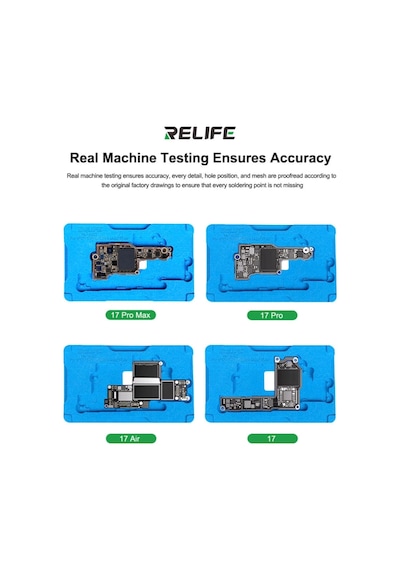 Relife Rl-601t 31'i 1 Arada Orta Katman Kalay Dikme Bga Reballing Platform Seti Apple Uyumlu iPhone X 17 Pro Max