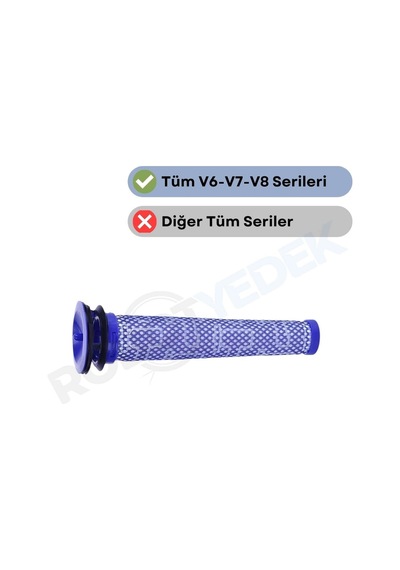 Dyson V7 Uyumlu Ön Filtre 1 Adet