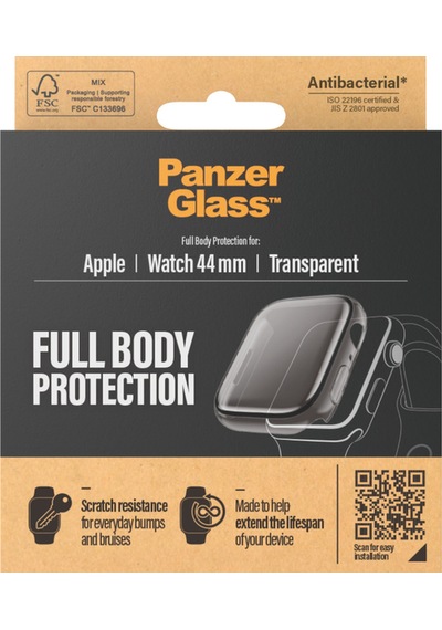 Apple Uyumlu Watch  4 5 6 Se 44mm Şeffaf Full Body Çerçeveli Ekran Koruyucu